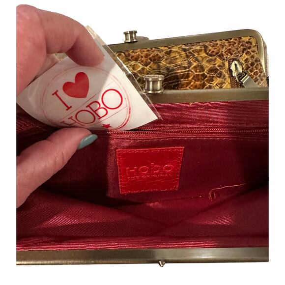 HOBO Vintage Lauren Clutch Wallet - Snakeskin - Picture 10 of 12